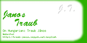 janos traub business card
